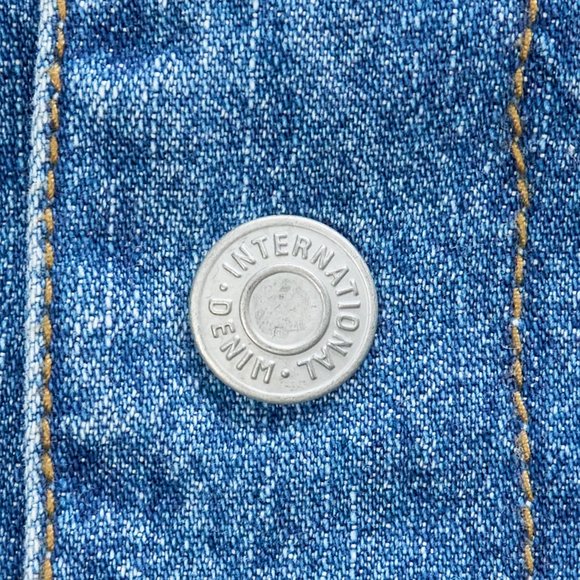 International Denim Men's Reversible Denim Nylon Jacket, Size L. Made in Macau - Picture 4 of 10